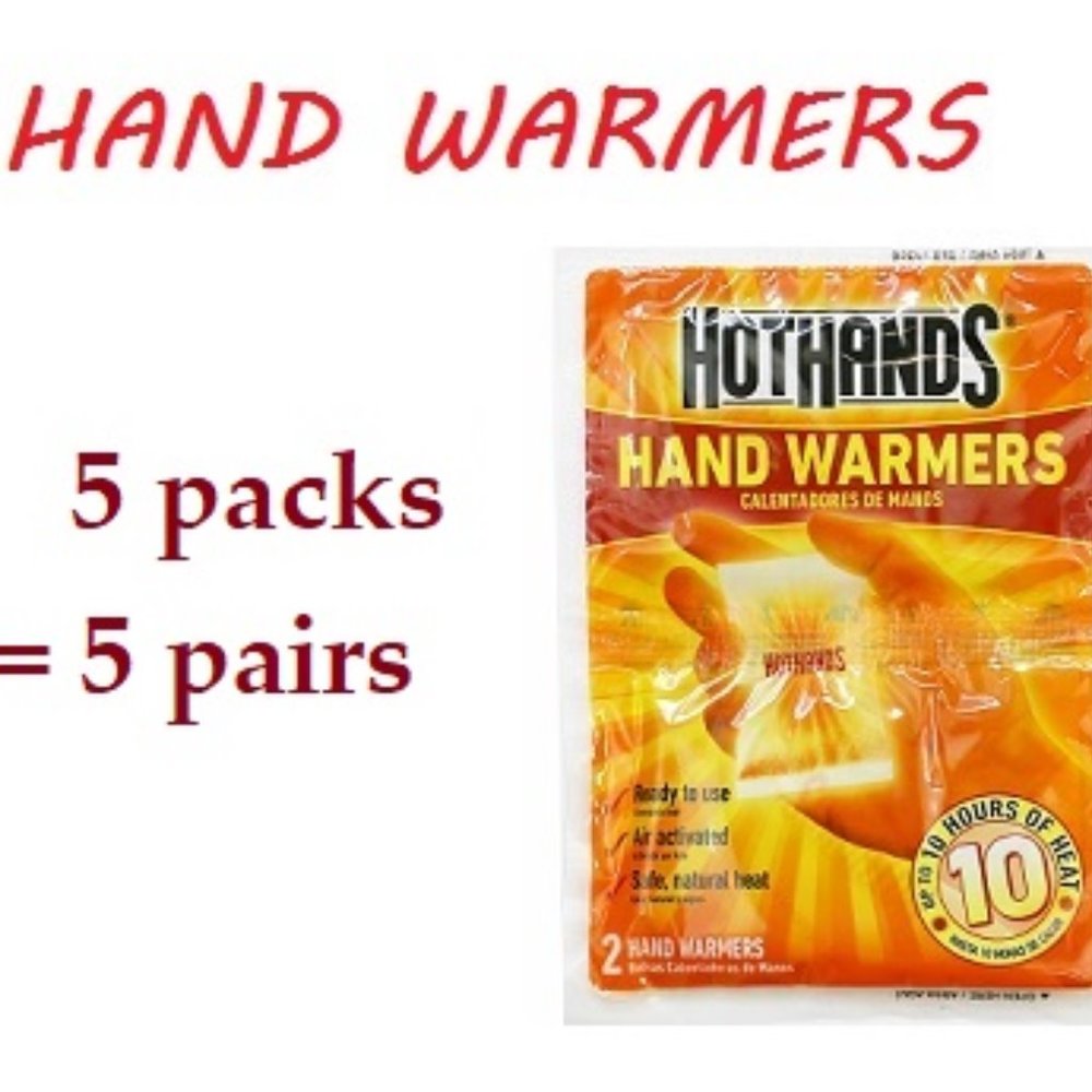HotHands HAND WARMERS 5 Pairs Heat Up To 10 Hours